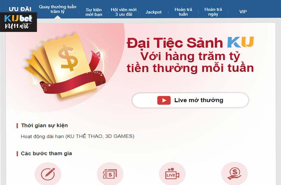 Nhà cái có nhiều chương trình thưởng khủng