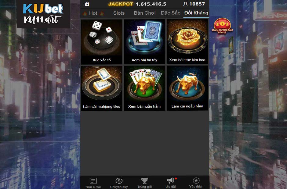 Chơi game kubet đa dạng lựa chọn cho bet thủ